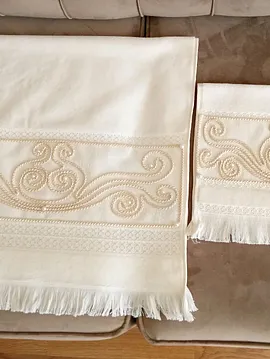 Anglez Havlu  Krem Rengi
