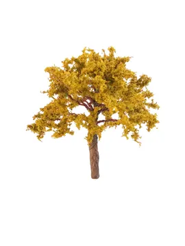 Mimari Maket Diorama Ağaç Modeli Turuncumsu Sarı