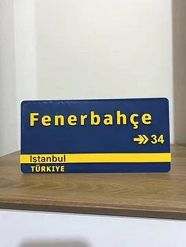 Fenerbahçe Duvar Ve Masa Levhası Sarı