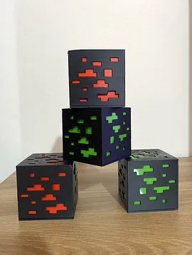 Minecraft Gece Lambası Siyah