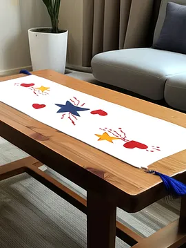 El Yapımı Yün Keçe Runner  Ham