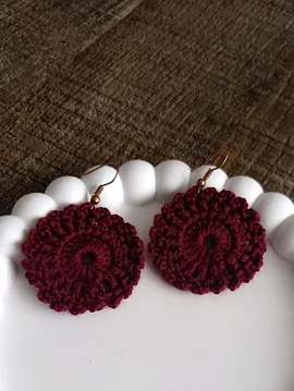 Motif Küpeler  Bordo