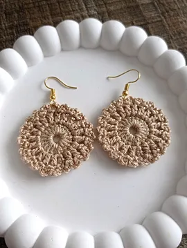 Motif Küpeler  Bej