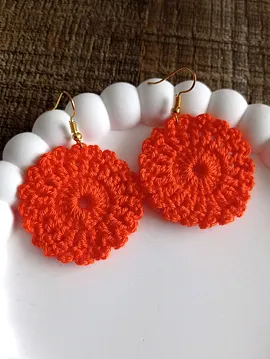 Motif Küpeler  Turuncu