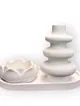 dalga-formlu-vazo-ve-lotus-mumluk-seti-beyaz