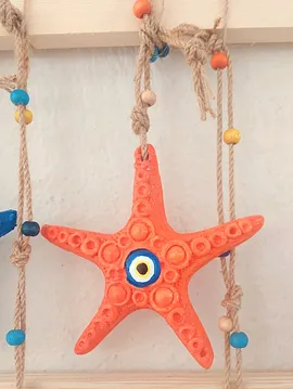 Deniz Yıldızı Turuncu Hayvan Desenli Turuncu