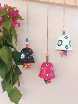 Rüzgar Çanı 3lü Set Renkli Çok Renkli