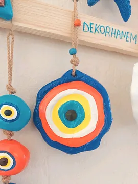Dev Nazar Boncuğu Turunculu