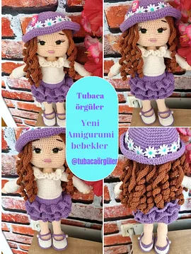 Oyuncak Amigurumi Bebek  Çok Renkli