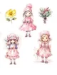 cute-girl-sticker-journal-cikartma-scrapbook-cok-renkli