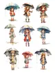 rain-sticker-cikartma-cok-renkli