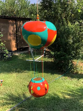 Su Kabağı Sepetli Uçan Balon Turuncu