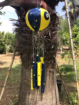 Su Kabağı Uçan Balon Rüzgar Çanı Lacivert