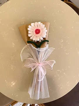 Gerbera Çiçeği Tekli Soluk Pembe