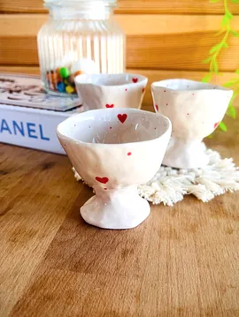 Kalpli Yumurta Takımı Bej
