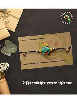 Murano Cam Şirin Hayvanlar Serisi Bileklik Yeşil