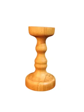 Ahşap Mumluk Kayın Ağacından 02 