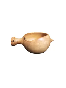 Kuksa Bardak Kayin Ağacindan 01 Kum Kahverengisi
