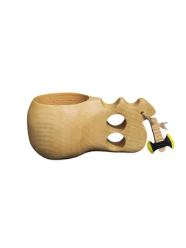 Kuksa Bardak Dişbudak Ağacindan 01 Buğday Rengi