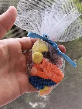 Tüllü Anne Çocuk Bebek Magnet  Çok Renkli
