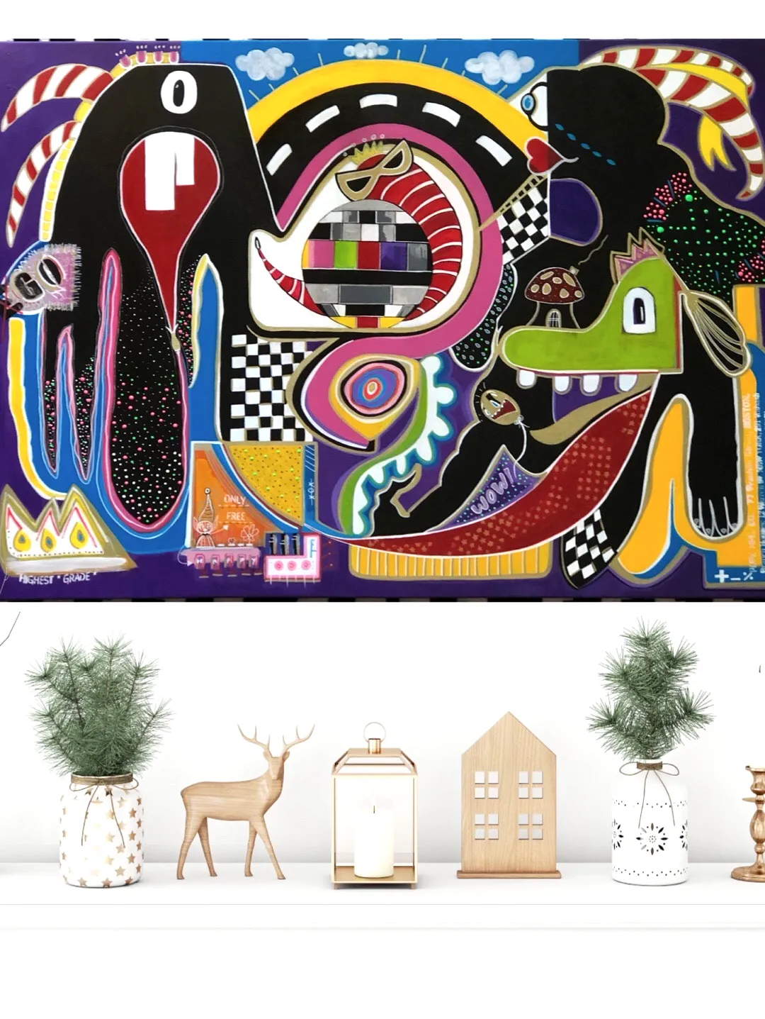 cosmic-circus-akrilik-boyama-tablo