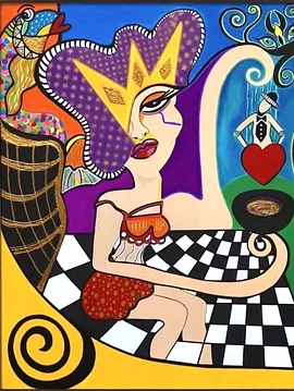 Queen Of Chaos Akrilik Boyama Tablo
