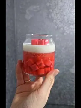 Dekoratif Aşk Baharı Mum Kokulu Mum Kırmızı