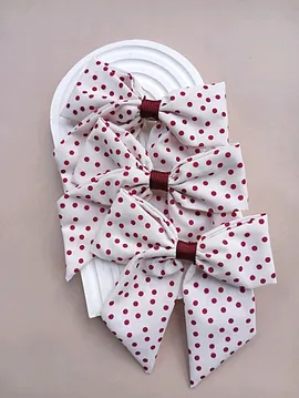 Bordo Puantiyeli Toka Bordo