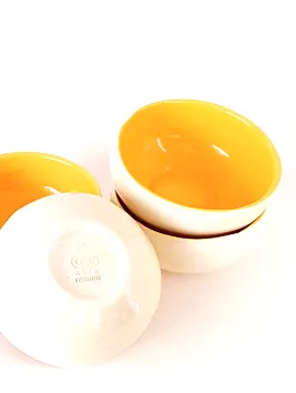 Seramik Tasarım Çorba Kasesi Sarı