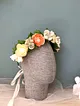 boho-halo-sac-aksesuari-kagit-cicek-sanati-pembe