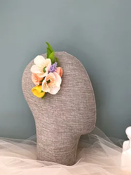 Island Bloom Saç Aksesuarı-kağıt Çiçek Sanatı Pembe