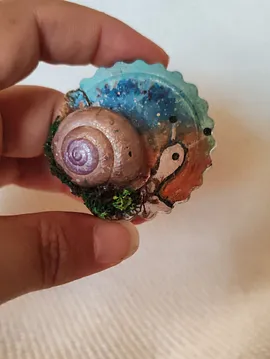 Salyangoz Magnet  Mavi