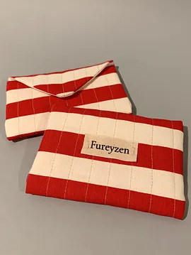 Çizgili Cüzdan Kırmızı
