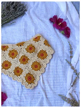 Örgü Motif Bandana  Taba