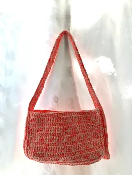 Pembe Batik Ayarlanabilir Çanta Çok Renkli