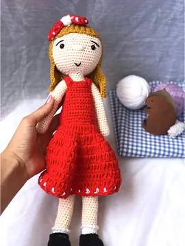 Miniklerin En İyi Arkadaşı Amigurumi Kırmızı