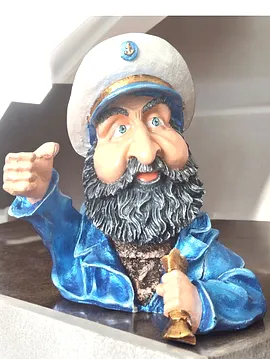 Kaptan Şişe Tutacağı Şaraplık  Mavi