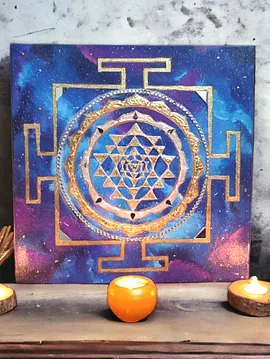 Sri Yantra Kanvas Tablo 