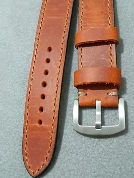 22  Mm Taba Crayz El Yapımı  Deri Kordon  Taba