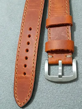 20 Mm Taba Crayz El Yapımı Deri Kordon  Taba