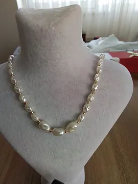 İnci Kolye Ve Küpe  Beyaz