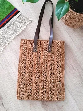 Kağit İp Hasir Çanta 