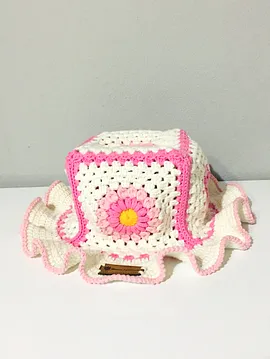 El Örgüsü Yazlık Bucket Şapka  Çok Renkli