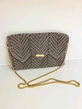 Zigzag Çapraz Çanta Taba