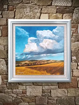 Bulut  35x35 Yağlı Boya 