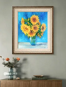 Ayçiçekleri 50x40 Yağlı Boya Tablo 