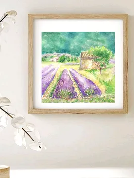 Lavanta Tarlasi Çok Renkli