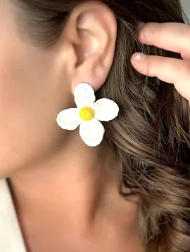 Bohem Çiçekli Küpe 