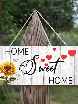 Home Sweet Home  Kapı Süsü 