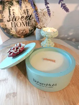 Kokulu Soya Wax Mum  Açık Yeşil